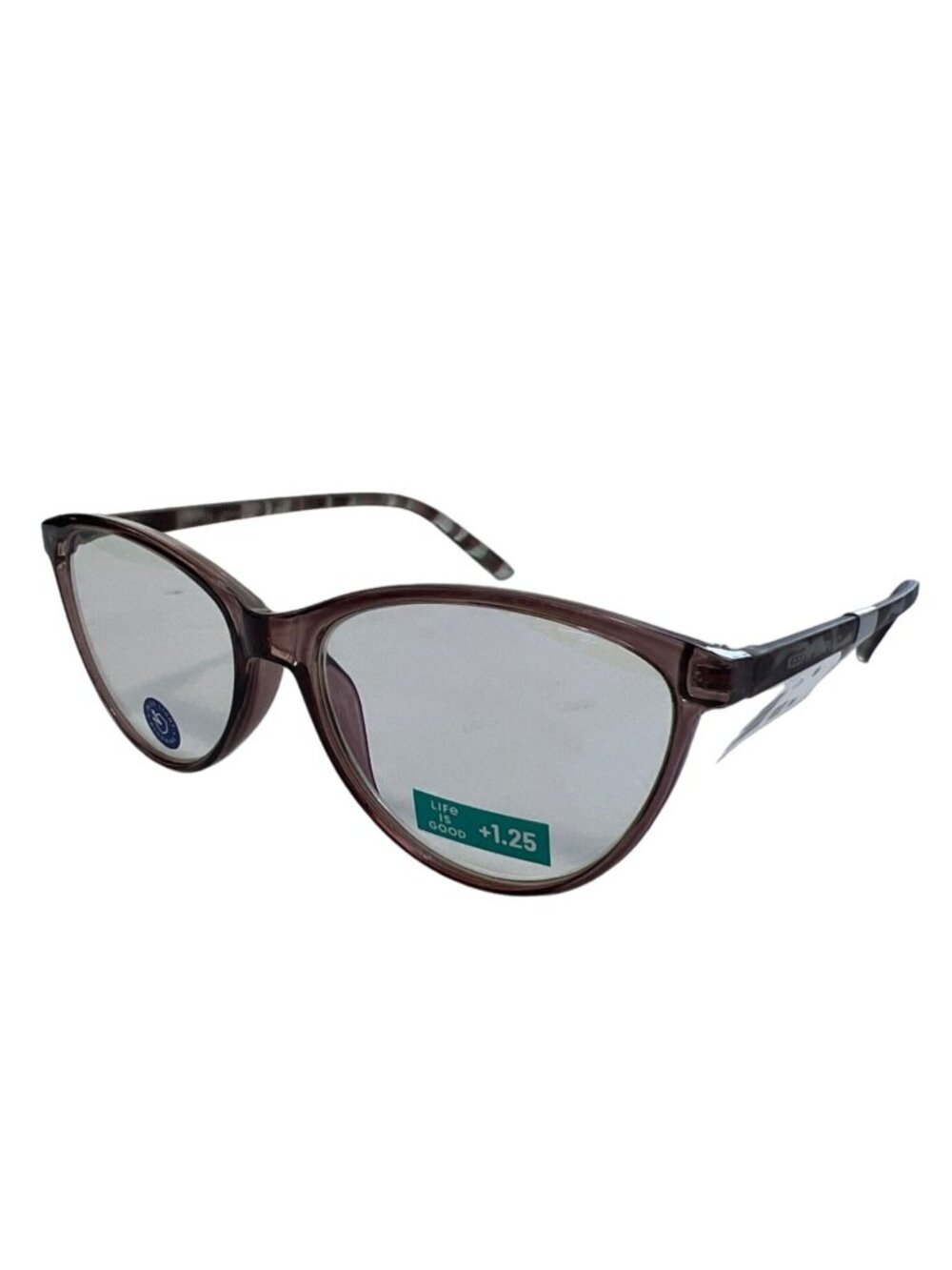 Life Is Good Austen Reading Glasses +1.25 Blue Light Blocking Mauve Readers NEW